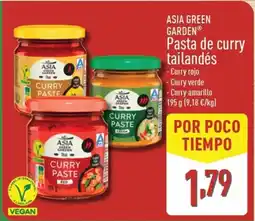 ALDI ASIA GREEN GARDEN Pasta de curry tailandés oferta