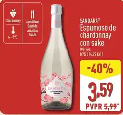 ALDI SANDARA Espumoso de chardonnay con sake oferta