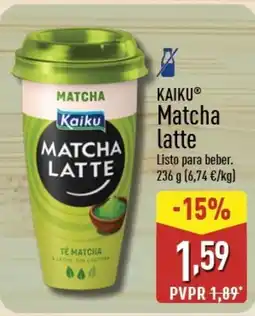 ALDI KAIKU Matcha latte oferta