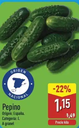 ALDI Pepino oferta