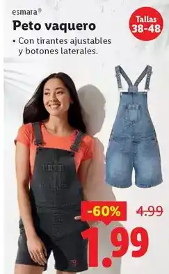 Ocine Esmara - peto vaquero oferta