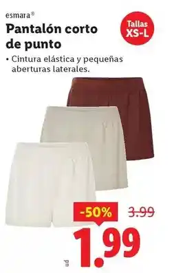 Ocine Esmara - pantalon corto de punto oferta