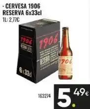 Family Cash 1906 - cervesa reserva oferta