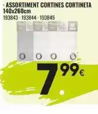 Family Cash Assortiment cortines cortineta oferta