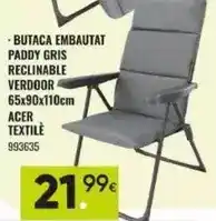 Family Cash Butaca embautat paddy gris reclinable verdoor oferta