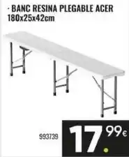 Family Cash Banc resina plegable oferta