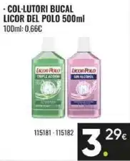 Family Cash Licor del polo - col-lutori bucal oferta