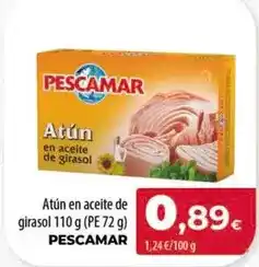 Spar Tenerife PESCAMAR Atún en aceite de girasol oferta