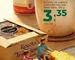 HiperDino Bizcocho de limón o zanahoria relleno tradicional, 300 g oferta