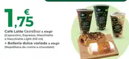 Carrefour Express Café Latte + Bollería dulce variada a elegir oferta