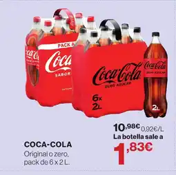 Hipercor COCA-COLA Original o zero oferta