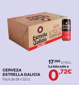Hipercor ESTRELLA GALICIA Cerveza oferta