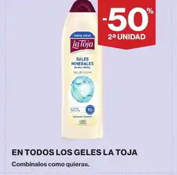 Hipercor LA TOJA En todos los geles oferta