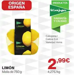 Hipercor Limón oferta