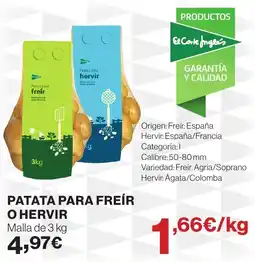 Hipercor Patata para freír o hervir oferta