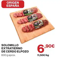 Hipercor ELPOZO Solomillo extratierno de cerdo oferta