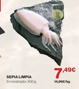 Hipercor Sepia limpia oferta
