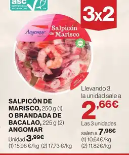 Hipercor ANGOMAR Salpicón de marisco, o brandada de bacalao oferta