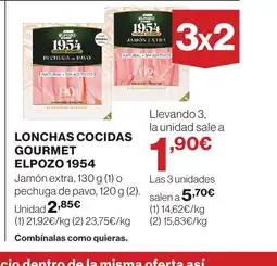 Hipercor ELPOZO 1954 Lonchas cocidas gourmet oferta