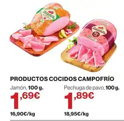 Hipercor CAMPOFRÍO Productos cocidos oferta