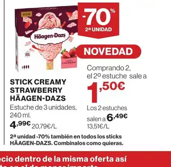 HÄAGEN-DAZS Stick creamy strawberry