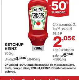 Hipercor HEINZ Kétchup oferta