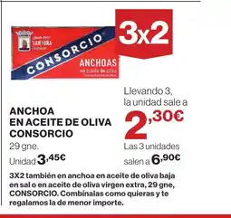 Hipercor CONSORCIO Anchoa en aceite de oliva oferta