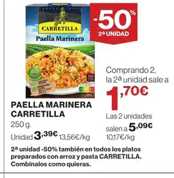 Hipercor CARRETILLA Paella marinera oferta