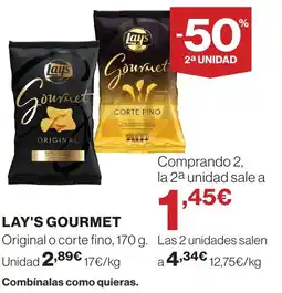 Hipercor LAY'S Gourmet oferta