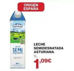 Hipercor ASTURIANA Leche semidesnatada oferta
