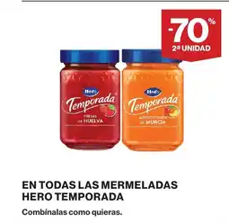 Hipercor En todas las mermeladas hero temporada oferta