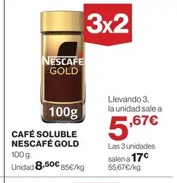 Hipercor NESCAFÉ GOLD Café soluble oferta