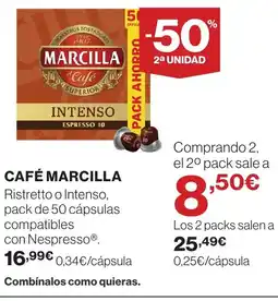 Hipercor MARCILLA Café oferta