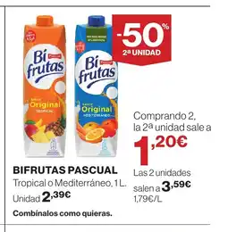 Hipercor Bifrutas pascual oferta