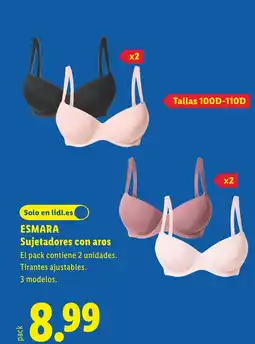 Lidl ESMARA Sujetadores con aros oferta