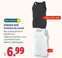 Lidl ESMARA MEN Camiseta de canalé oferta