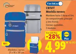Lidl CRIVIT Mochila nevera oferta
