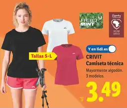 Lidl CRIVIT Camiseta técnica oferta