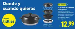 Lidl Kit de horno para camping con accesorios oferta