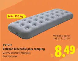 Lidl CRIVIT Colchón hinchable para camping oferta