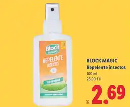 Lidl BLOCK MAGIC Repelente insectos oferta