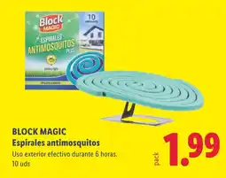 Lidl BLOCK MAGIC Espirales antimosquitos oferta
