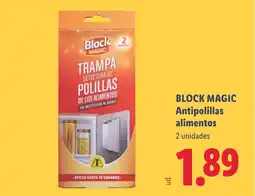 Lidl BLOCK MAGIC Antipolillas alimentos oferta