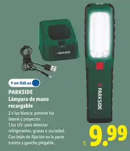 Lidl PARKSIDE Lámpara de mano recargable oferta