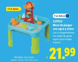 Lidl LUPILU Mesa de juegos con agua y arena oferta