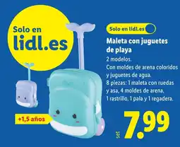 Lidl Maleta con juguetes de playa oferta