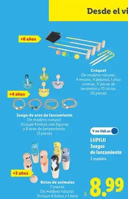 Lidl LUPILU Juegos de lanzamiento oferta