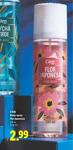 Lidl CIEN Body spray flor japonesa oferta