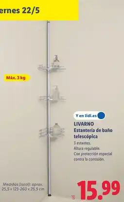 Lidl LIVARNO Estantería de baño telescópica oferta
