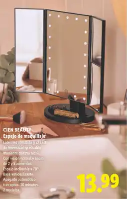 Lidl CIEN BEAUTY Espejo de maquillaje oferta